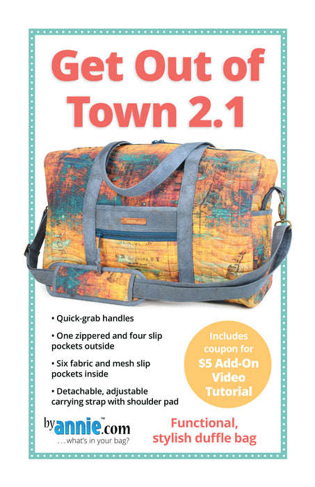 Get Out of Town Duffle Bag 2.1 Pattern