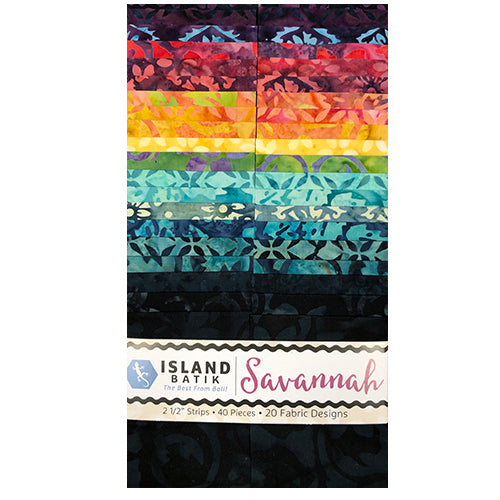 Savannah Batik 2.5" Strips