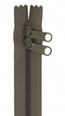 Slate Gray 30" Double Pull Zipper