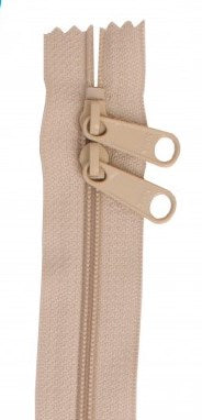 Natural 30" Double Pull Zipper