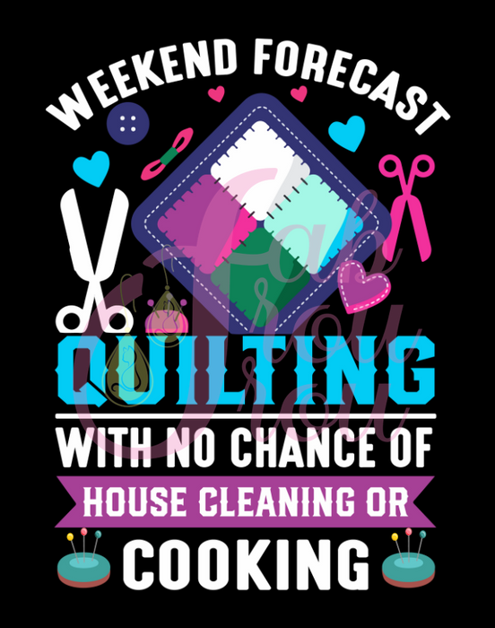 Weekend Forecast Quilting Magnet