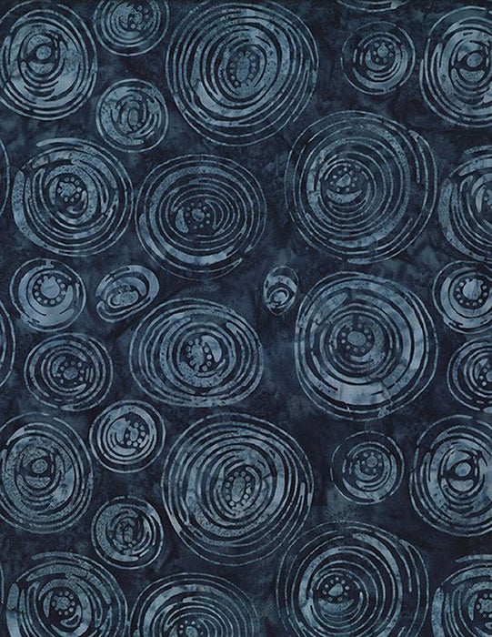 Plum Bouquet Batiks 1400-22294-444 Dark Blue