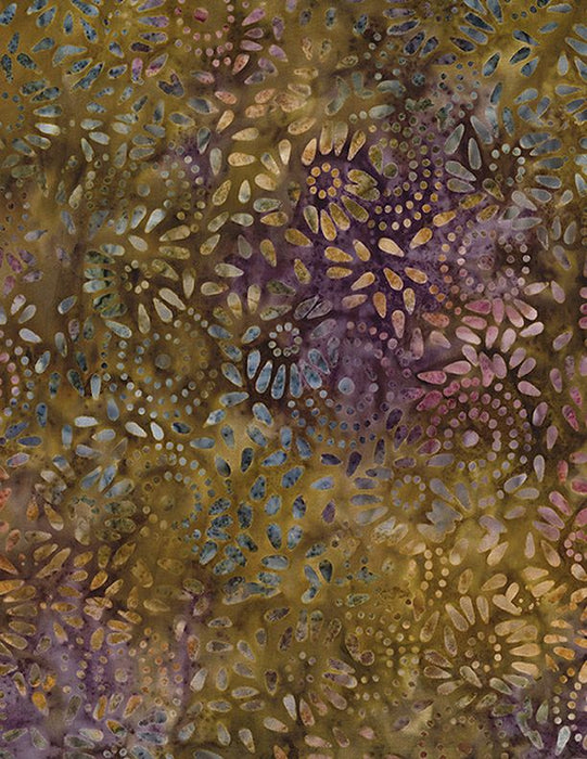 Plum Bouquet Batiks 1400-22296-247 Dark Brown