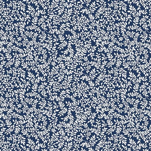 Classic Keepsakes in Blue 14649-55 Mini Ferns Navy Blue