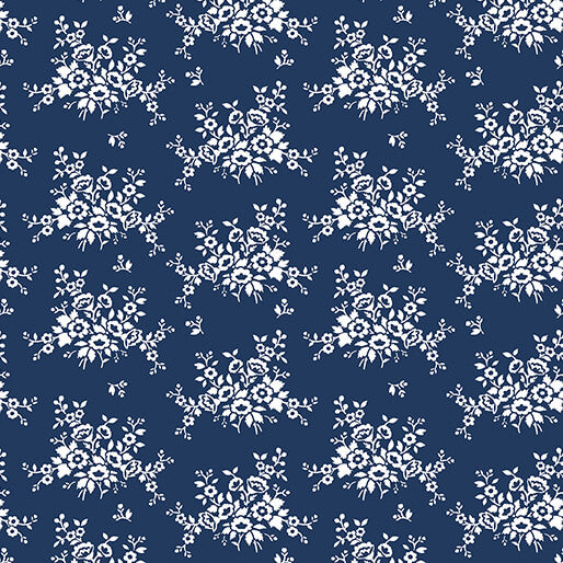 Classic Keepsakes in Blue 14651-55 Mini Floral Bouquet Navy Blue