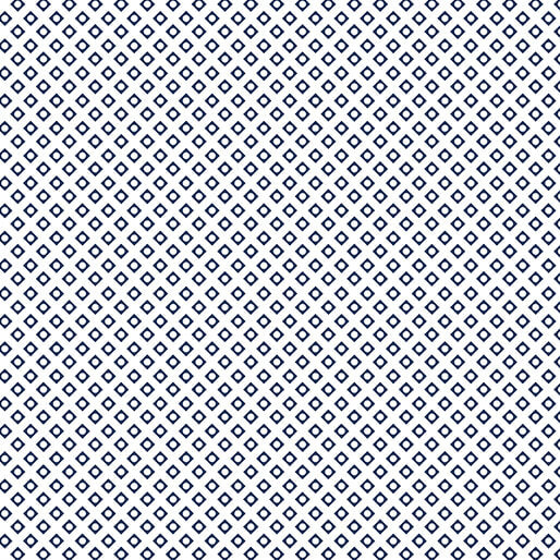 Classic Keepsakes in Blue 14652-50 Diamond Geo White/Navy