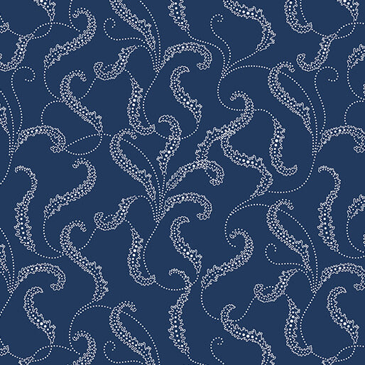 Classic Keepsakes in Blue 14653-55 Filigree Scroll Navy Blue