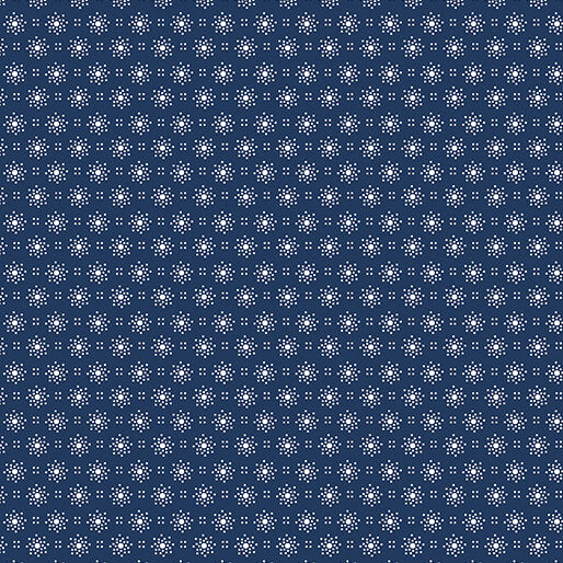 Classic Keepsakes in Blue 14656-55 Sunburst Dots Navy Blue
