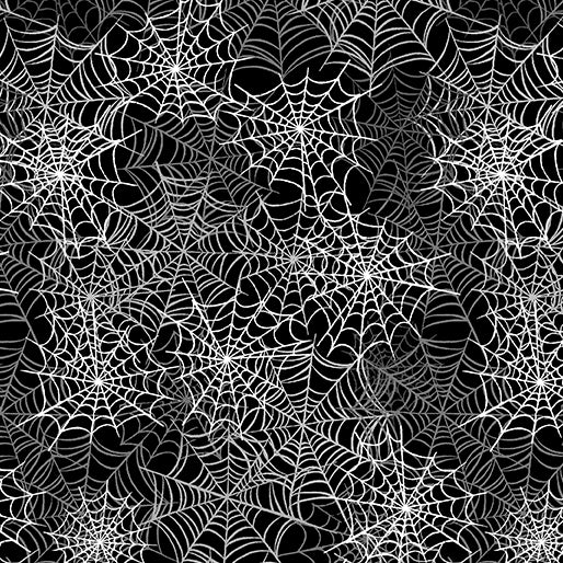 Happy Hauntings 14950G-12 Spooky Spiderwebs Black