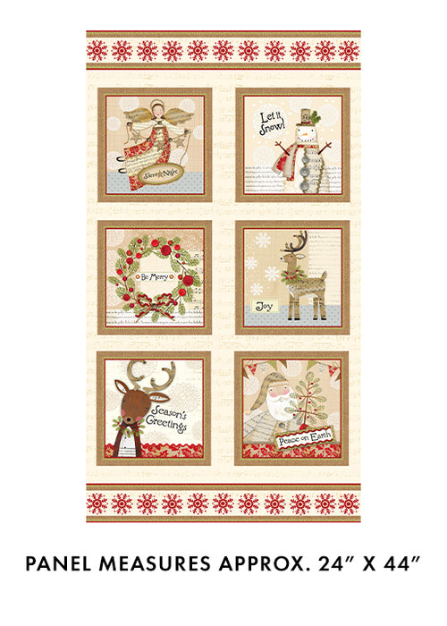 White Christmas 16263-99 24" Panel