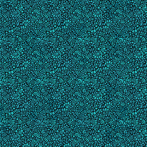 Alluring Peacock 16362-85 Pebble Mosaic Teal