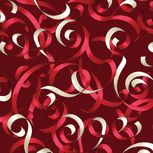 Holiday Frolic 16610-19 Ribbon Frolic Red