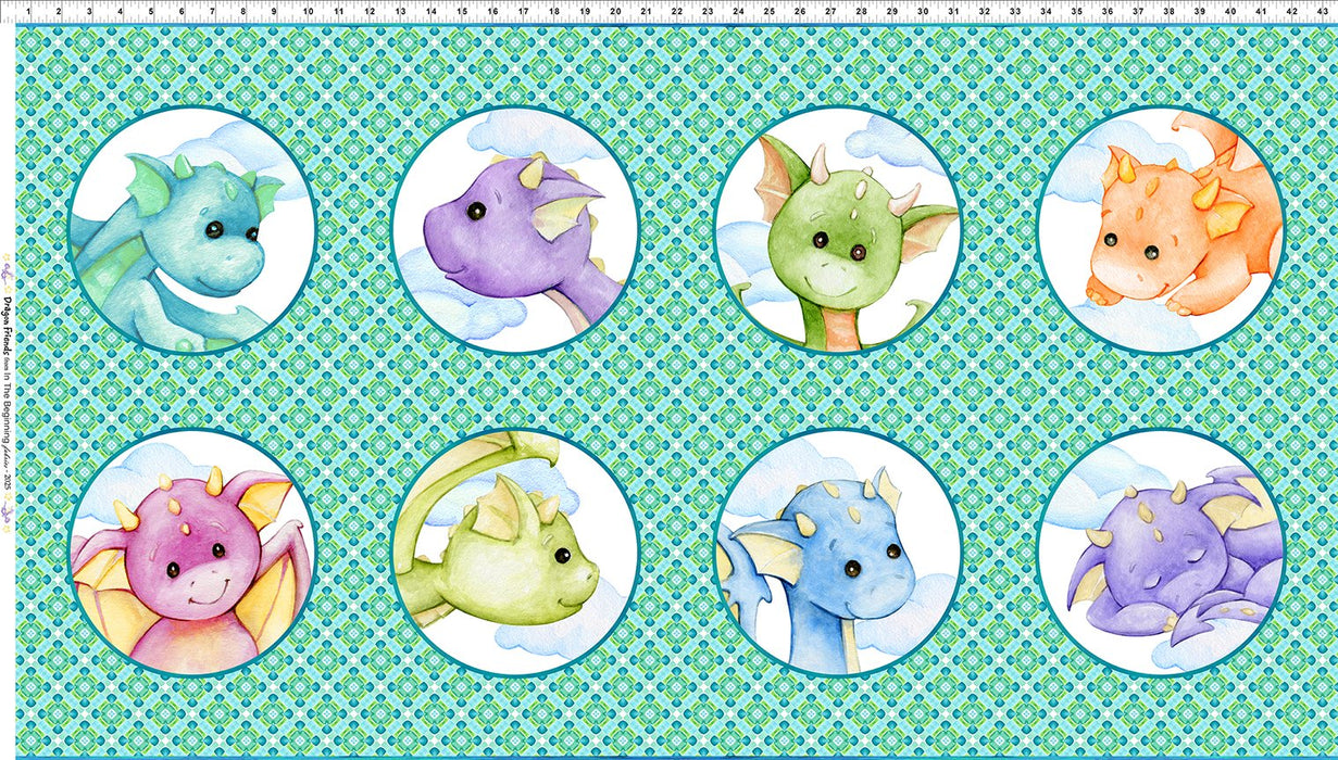 Dragon Friends 24" Faces Panel