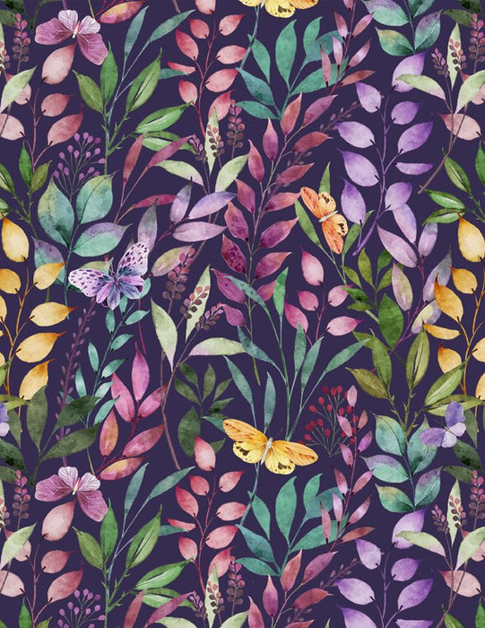 Botanical Magic 3022-32068-675 Purple Multi
