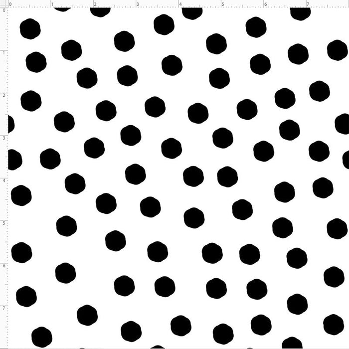 Sew Sew 692-537 Jumbo Dots White/Black