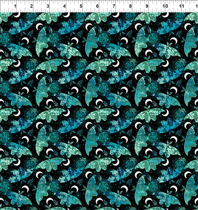 La Luna 6LL-1M Teal Moths and Moons