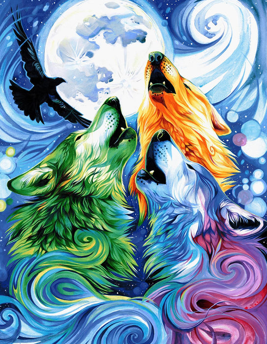 Spirit of the Wolf 36" Panel