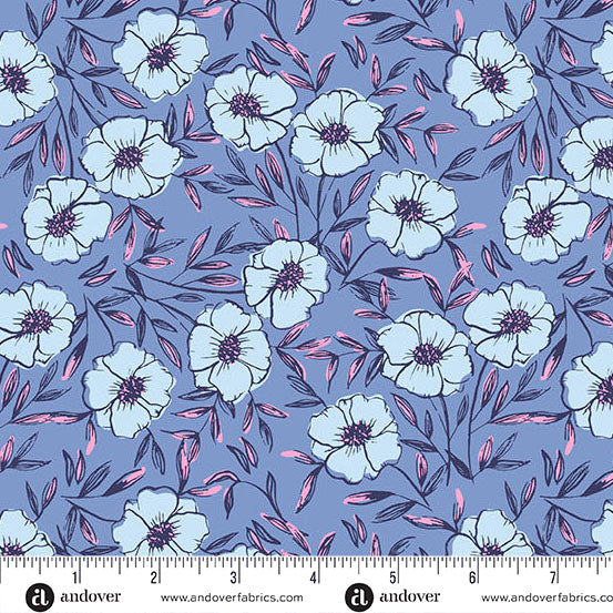 Petals and Stitches A-1567-B Bouquet Bliss Denim