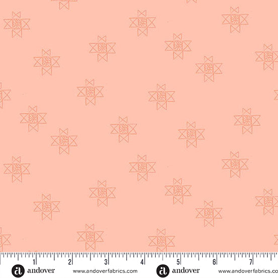 Petals and Stitches A-1572-O Ohio Star Coral
