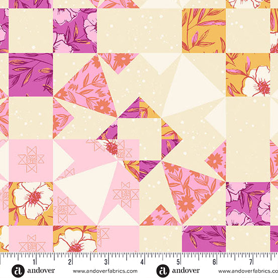Petals and Stitches A-1573-E Garden Blocks Fandango
