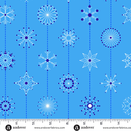 Century Prints - Deco Frost CS-1114-B Frost Snowflakes