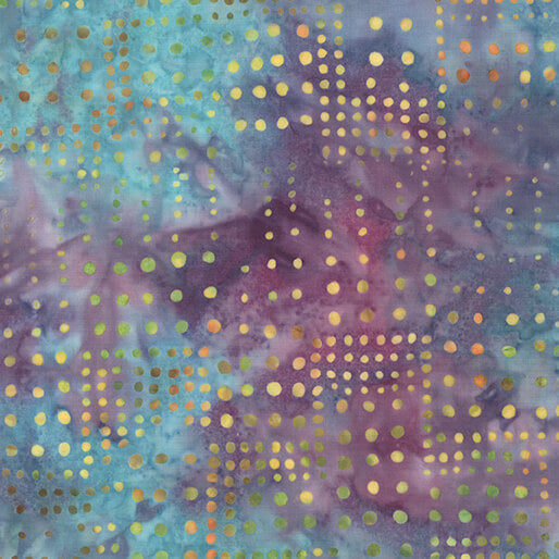 Bali Dot Craze Batiks 9281-82 Turquoise/Berry