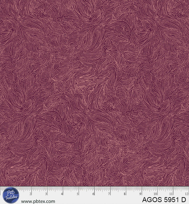 A Garden of Stitches 05951-D Tonal Stitches Burgundy