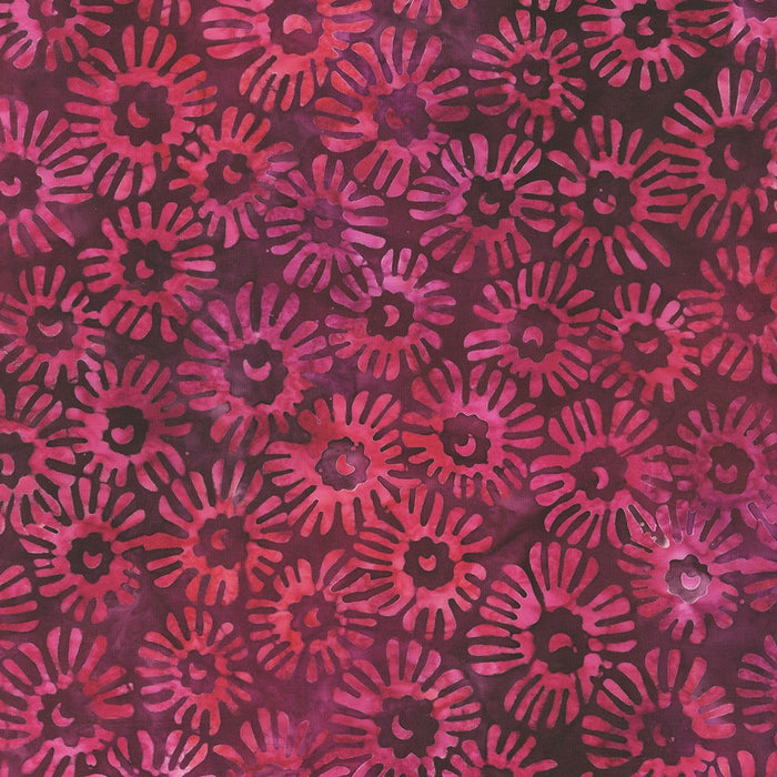 Floral Paradise Batiks AMD-22209-105 Garnet