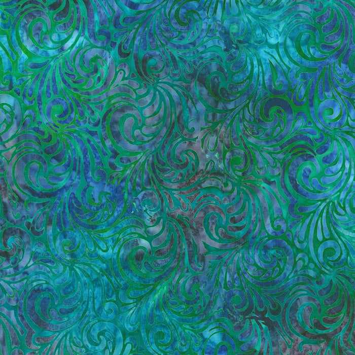 Paisley Bouquet Batiks AMD-22838-78 Peacock