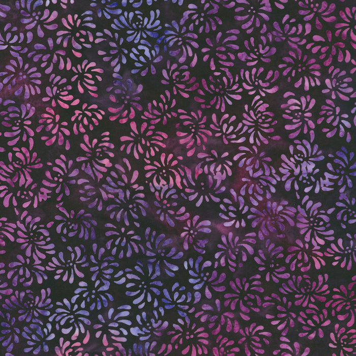 Dancing Petals Batiks AMD-23371-460 Midnight Purple