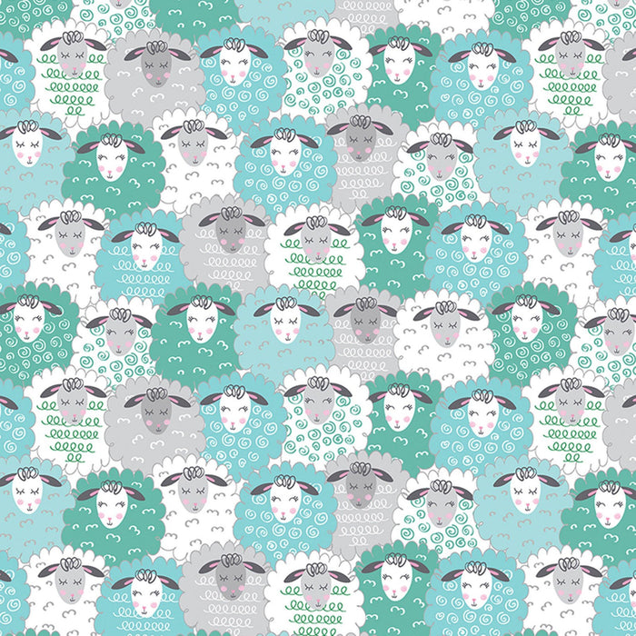 Sweet Little Lamb 14968-84 Cozy Lamb Aqua