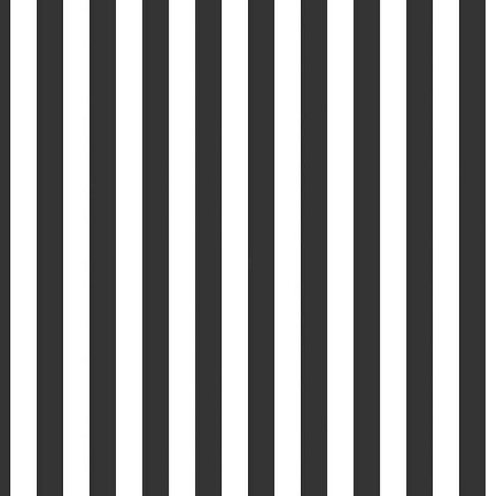 Half Inch Stripes C530-110 Black