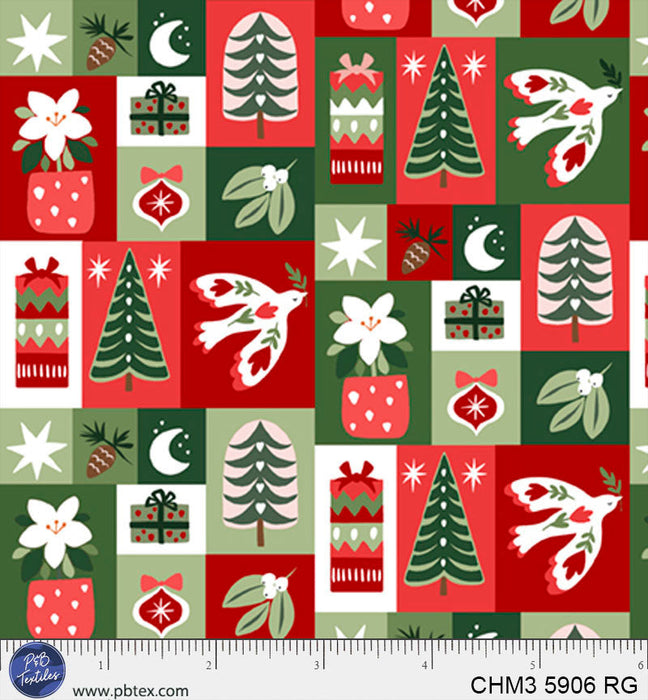 Christmas Miniatures III CHM3 5906 RG Holiday Patchwork