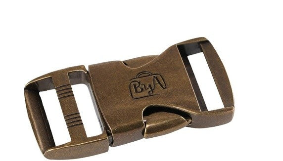 Hardware 1" Side Release Buckle Antique Brass