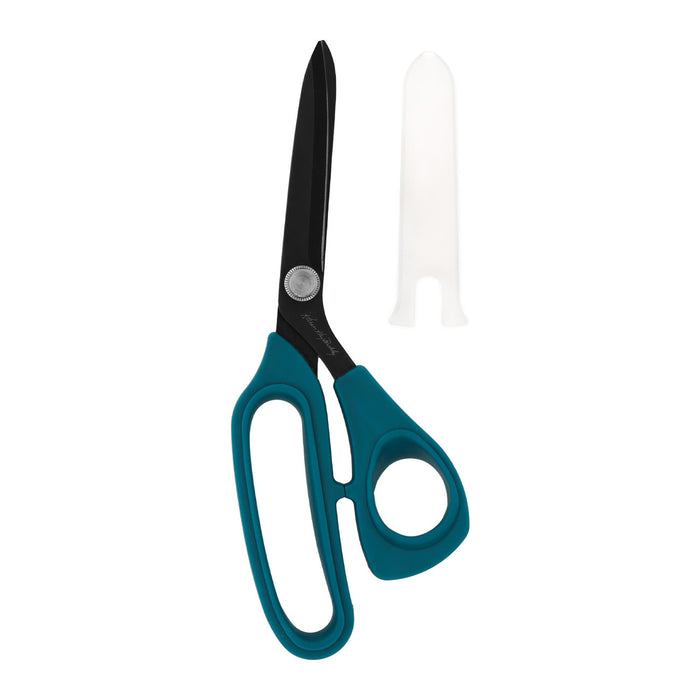 Perfect Scissors Dark Teal 8-1/2" Bent Handle Micro-Serrated Non-Slip Blade