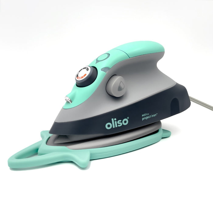 Oliso Mini Iron With Trivet Aqua