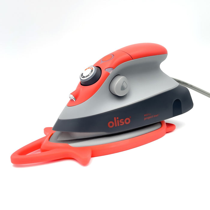 Oliso Mini Iron With Trivet Coral