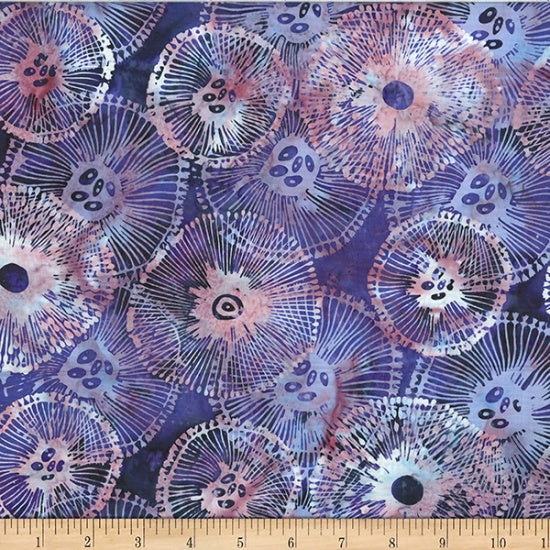 Jellyfish Batiks by McKenna Ryan MR53-91 Sea Texture Amethyst