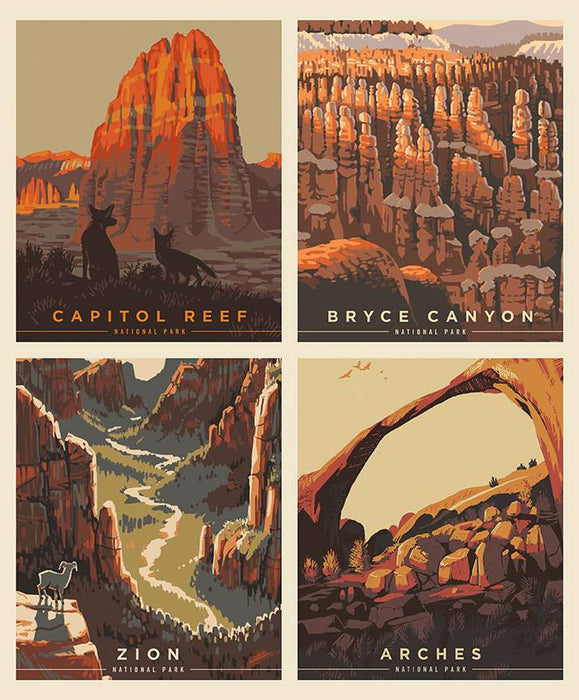 National Parks 36" Utah Parks Panel
