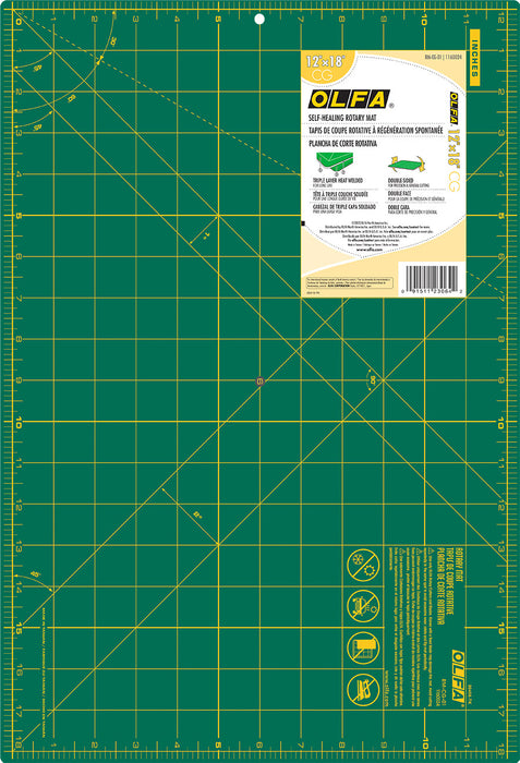 OLFA Cutting Mat with Grid 12" x 18"