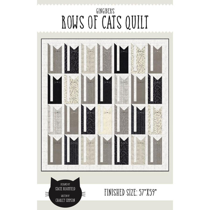 Rows of Cats Quilt Pattern