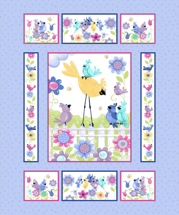 Bird's Buddies SB20380-620 36" Quilt Panel