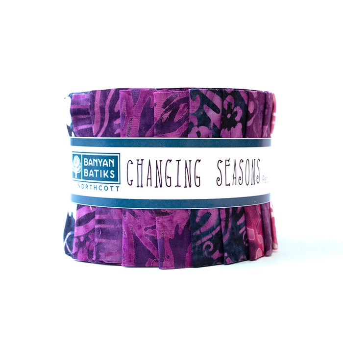 Changing Seasons Petunia Batik Strips