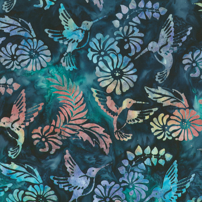 Charming Hummingbird Batiks SRK-23199-80 Evening
