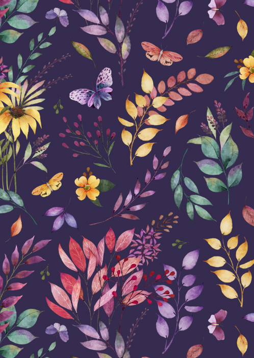 Botanical Magic 3022-32067-656 Purple Multi