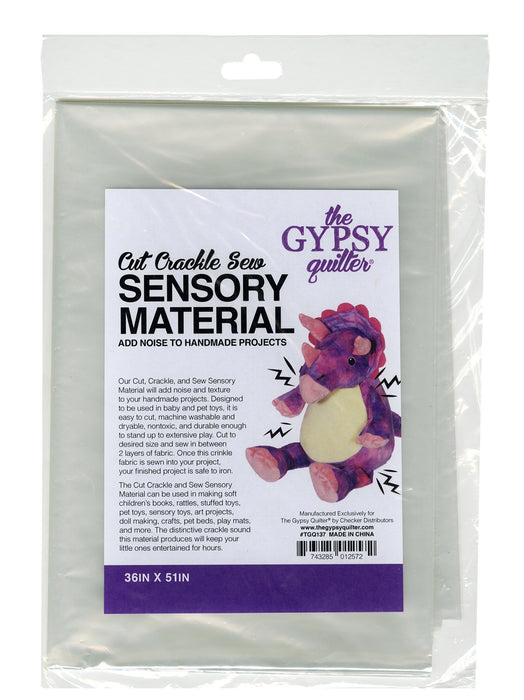 Cut Crackle and Sew Sensory Material