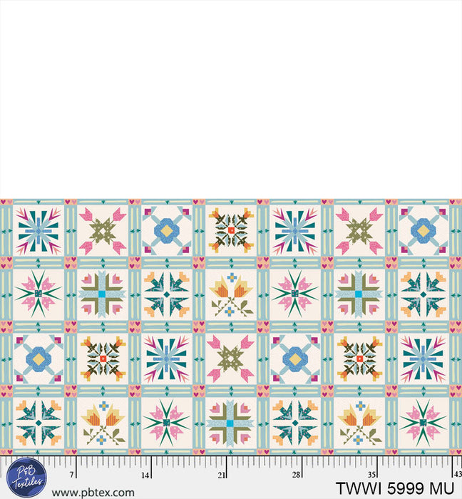 Things with Wings TWWI-05999-MU Quilt Blocks Multi