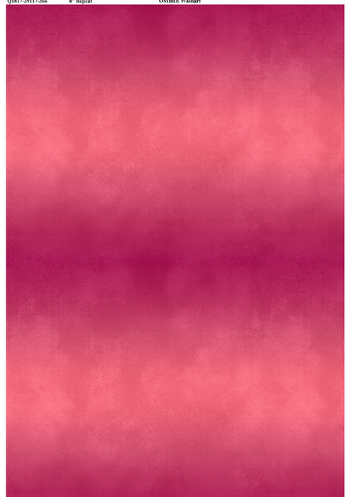 Ombre Washart Hot Pink