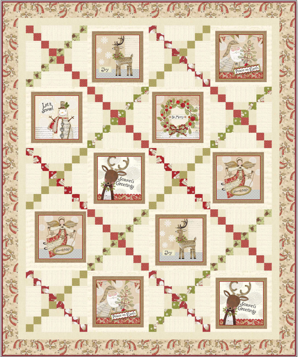 White Christmas Quilt Kit