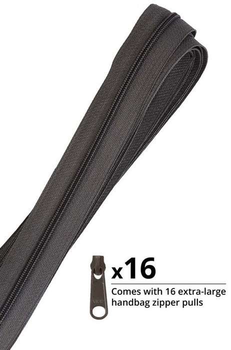 Zippers by the Yard Slate Gray
